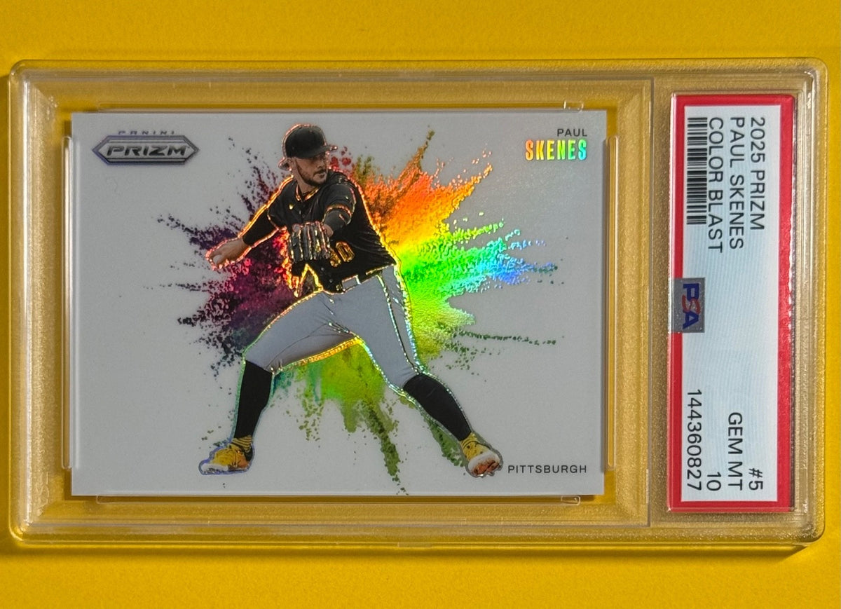 2025 Paul Skenes — Prizm Color Blast [Base] — PSA 10 — front — Inventory P709-A