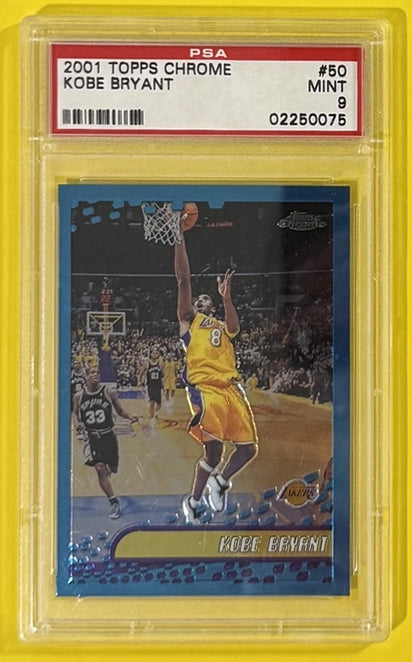 2001 Kobe Bryant — Topps Chrome [Base] — PSA 9 — front — Inventory P709-C