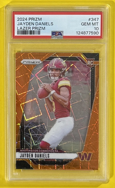 2024 Jayden Daniels — Prizm [Lazer Prizm] — PSA 10 — front — Inventory P709-D