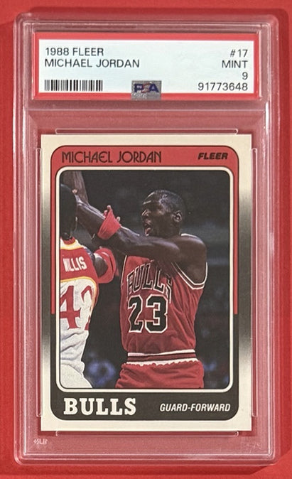 1988 Michael Jordan — Fleer Base [Base] — PSA 9 — front — Inventory P711-B