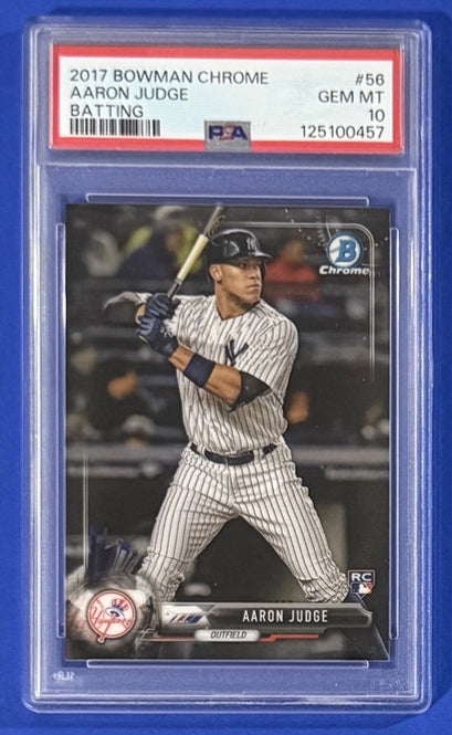 2017 Aaron Judge — Bowman Chrome Batting [Base] — PSA 10 — front — Inventory P712-A