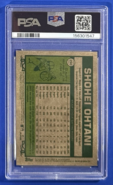 2026 Shohei Ohtani — Topps Heritage NL All-Stars [Chrome] — PSA 10 — back — Inventory P712-D