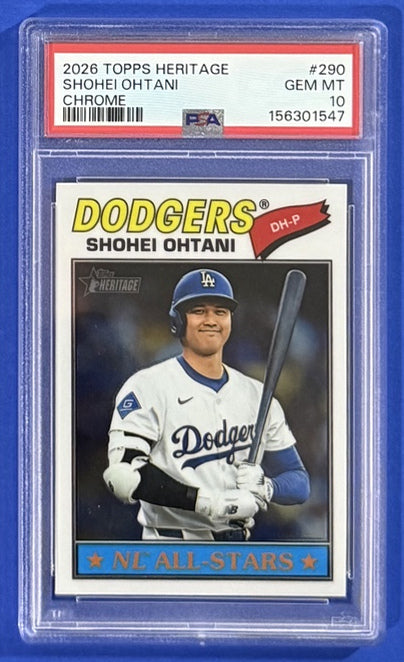 2026 Shohei Ohtani — Topps Heritage NL All-Stars [Chrome] — PSA 10 — front — Inventory P712-D
