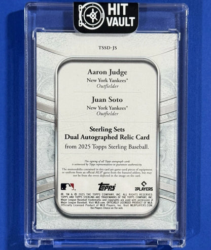 P716-A — 2025 Topps Sterling Aaron Judge / Juan Soto #TSSD-JS — back