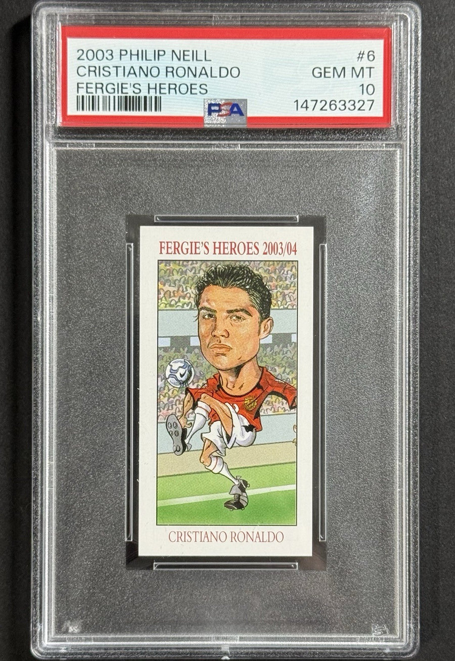 2003 Cristiano Ronaldo — Fergie's Heroes — PSA 10 — front photograph