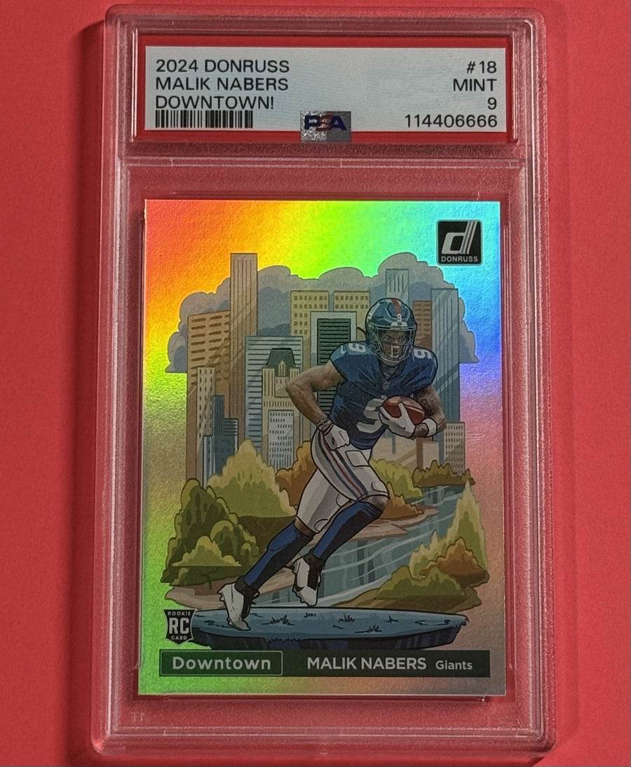 2024 Malik Nabers — Donruss Downtown — PSA 9 — front photograph