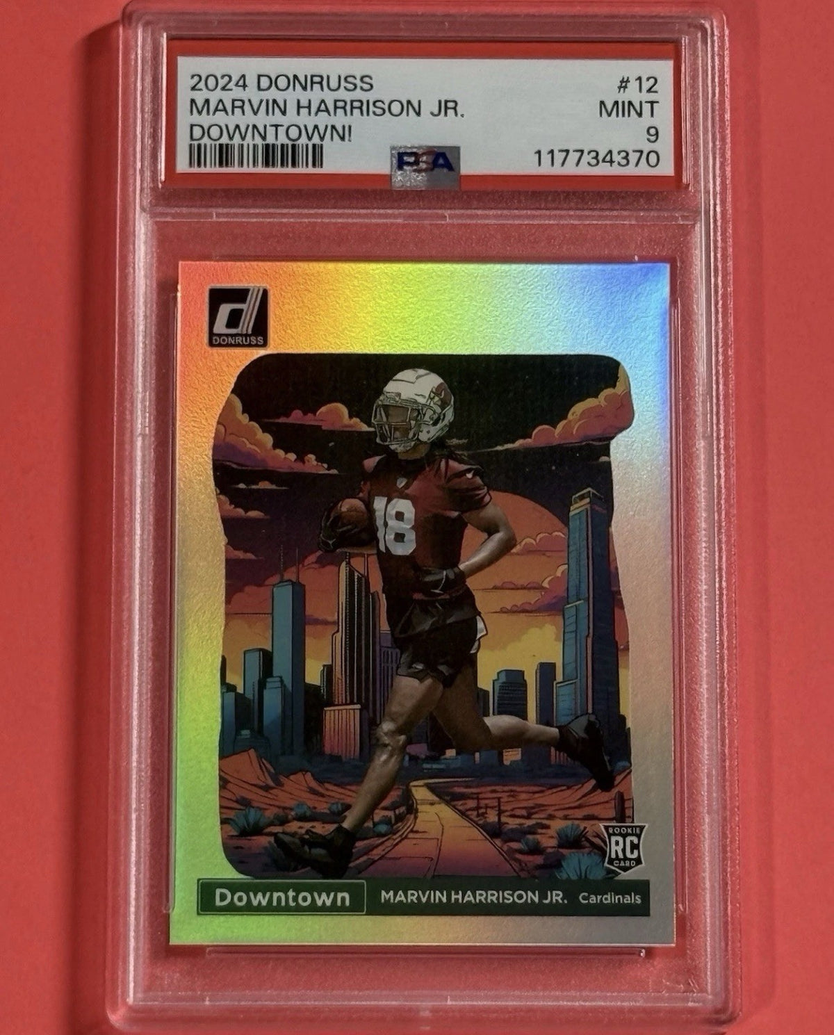 2024 Marvin Harrison Jr. — Donruss Downtown — PSA 9 — front — Inventory P595-C