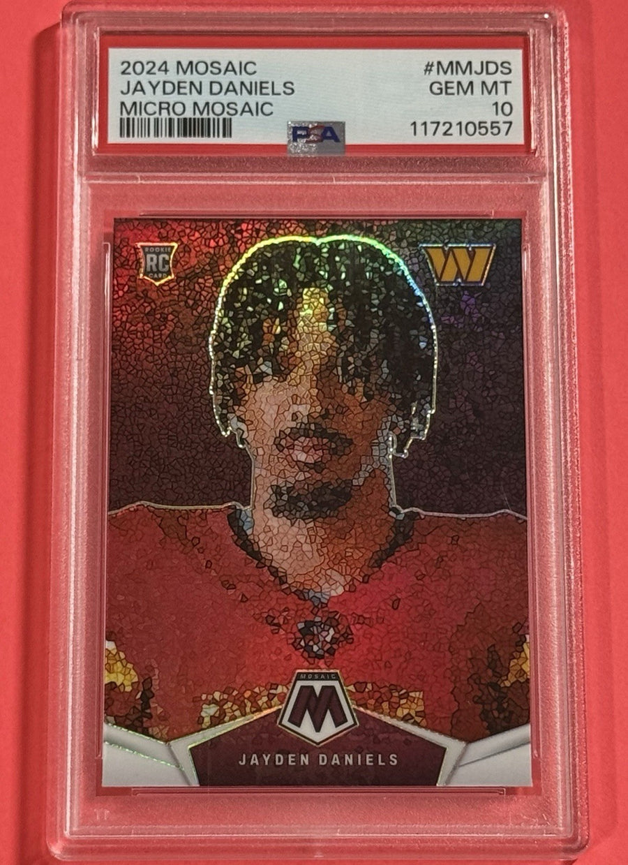 2024 Jayden Daniels — Mosaic Micro Mosaic — PSA 10 — front photograph