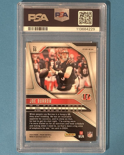 2024 Joe Burrow — Prizm [Red White Blue Prizm] — PSA 10 — back — Inventory P131-B