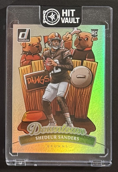 2025 Shedeur Sanders — Donruss Downtown — Front — Inventory P001-D