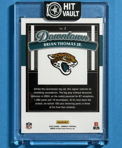 2025 Brian Thomas Jr. — Donruss Downtown — back — Inventory P590-A