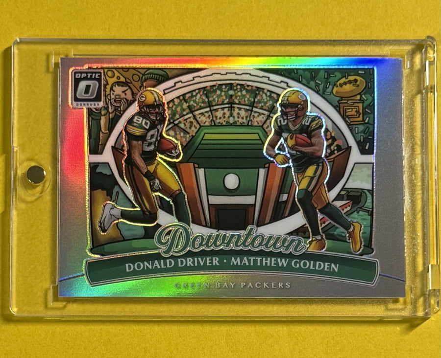2025 Donald Driver / Matthew Golden — Donruss Optic Downtown Duos — front photograph