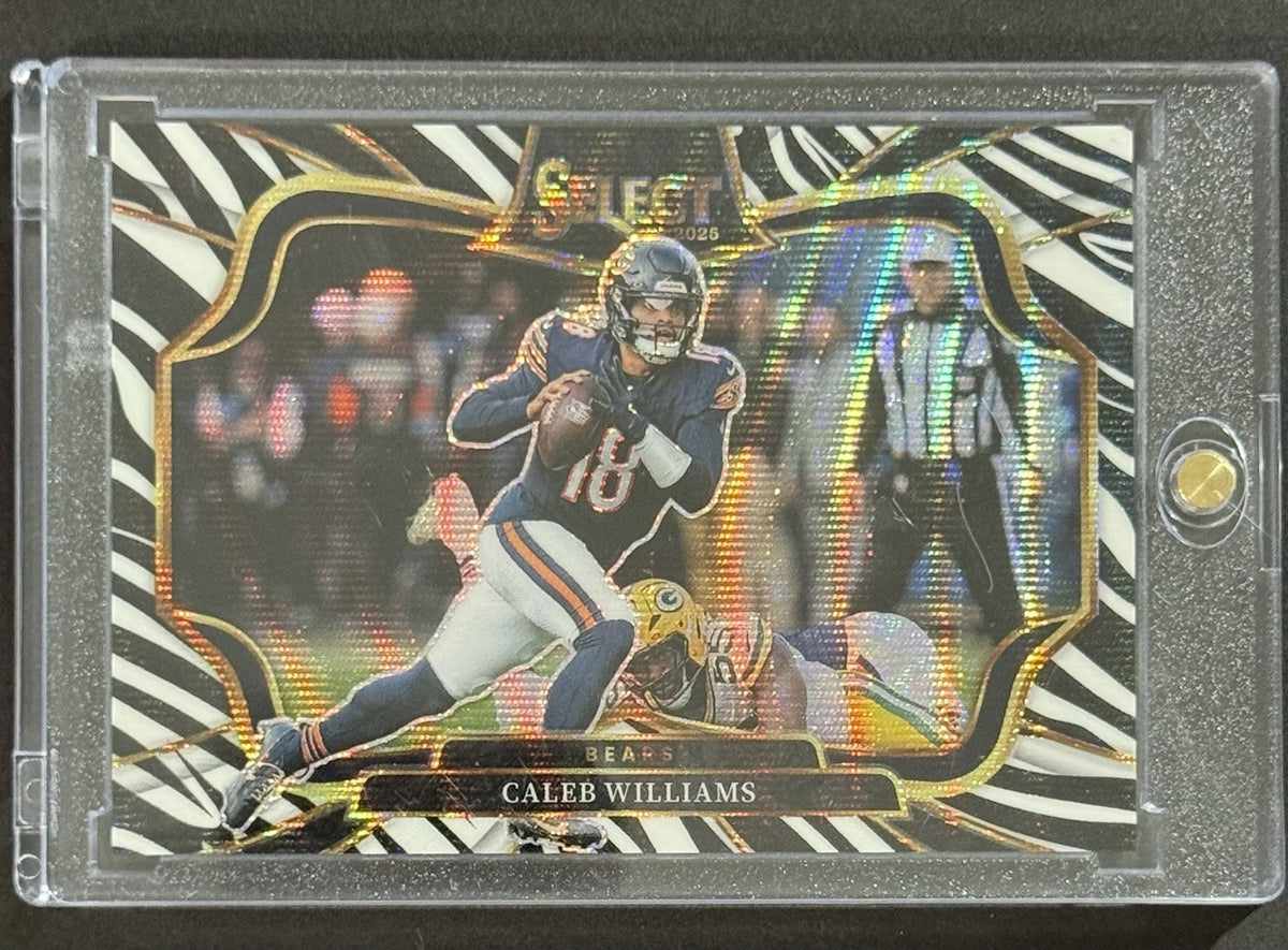 2025 Caleb Williams — Select Field Level [Zebra Prizm] — front — Inventory P591-B