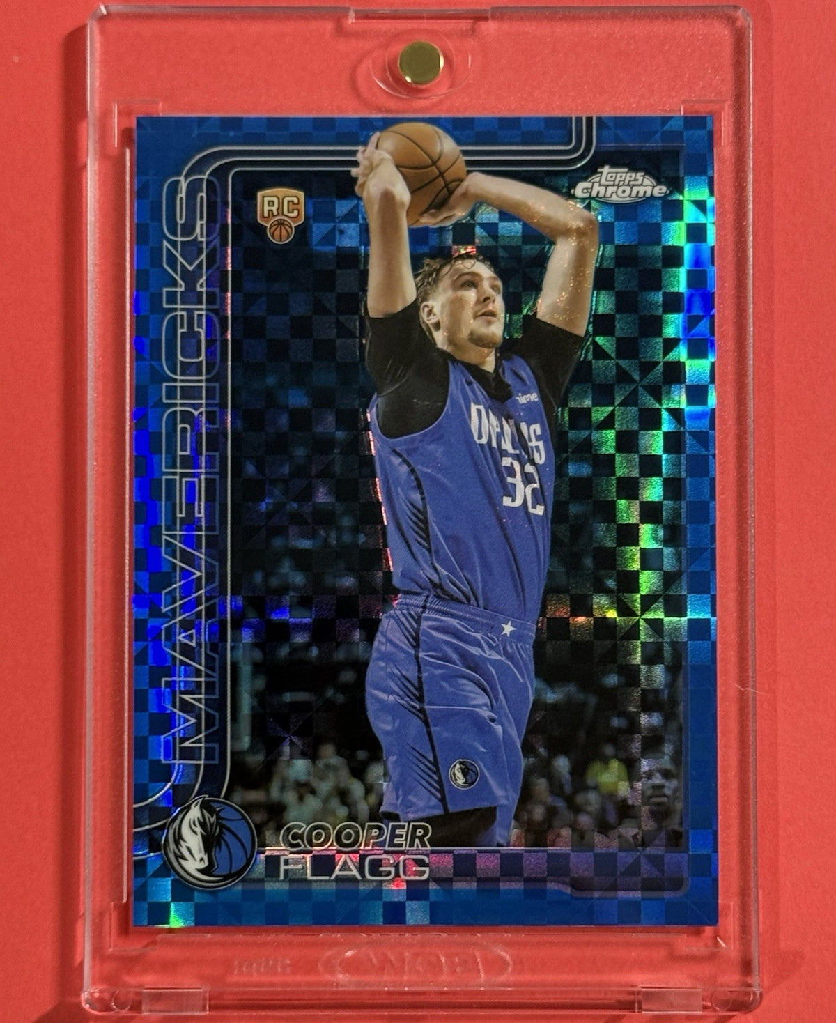 2025-26 Cooper Flagg — Chrome [Blue X-Fractor] — front — Inventory P591-C