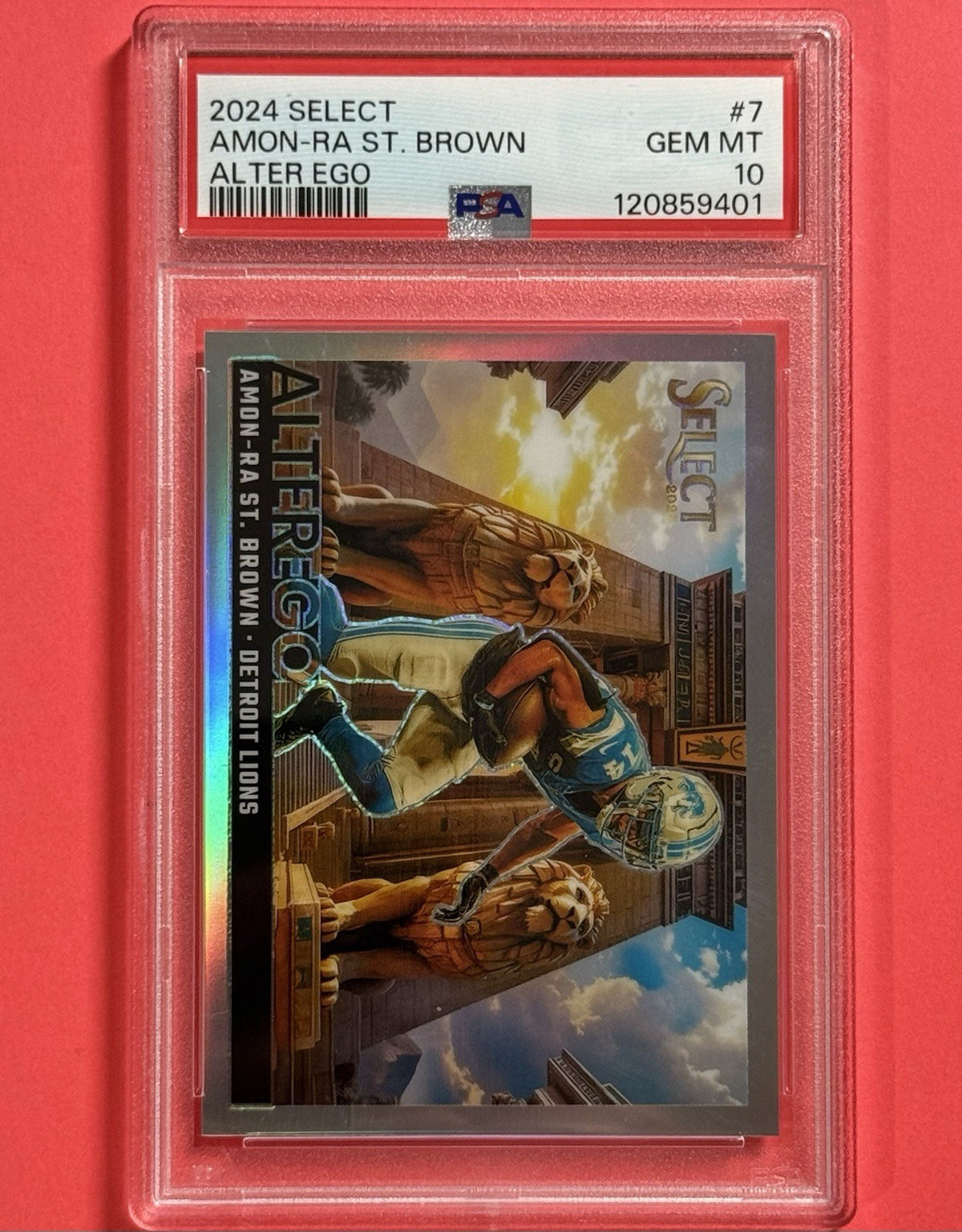 2024 Amon-Ra St. Brown — Select Alter Ego — PSA 10 — front — Inventory P595-A