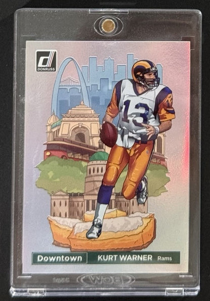 2022 Kurt Warner — Donruss Downtown — Front — Inventory P007-C