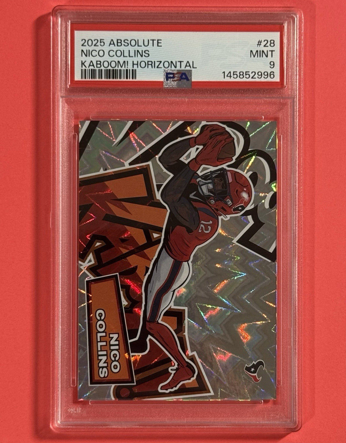 2025 Nico Collins — Absolute Kaboom! Horizontal — PSA 9 — front — Inventory P595-D