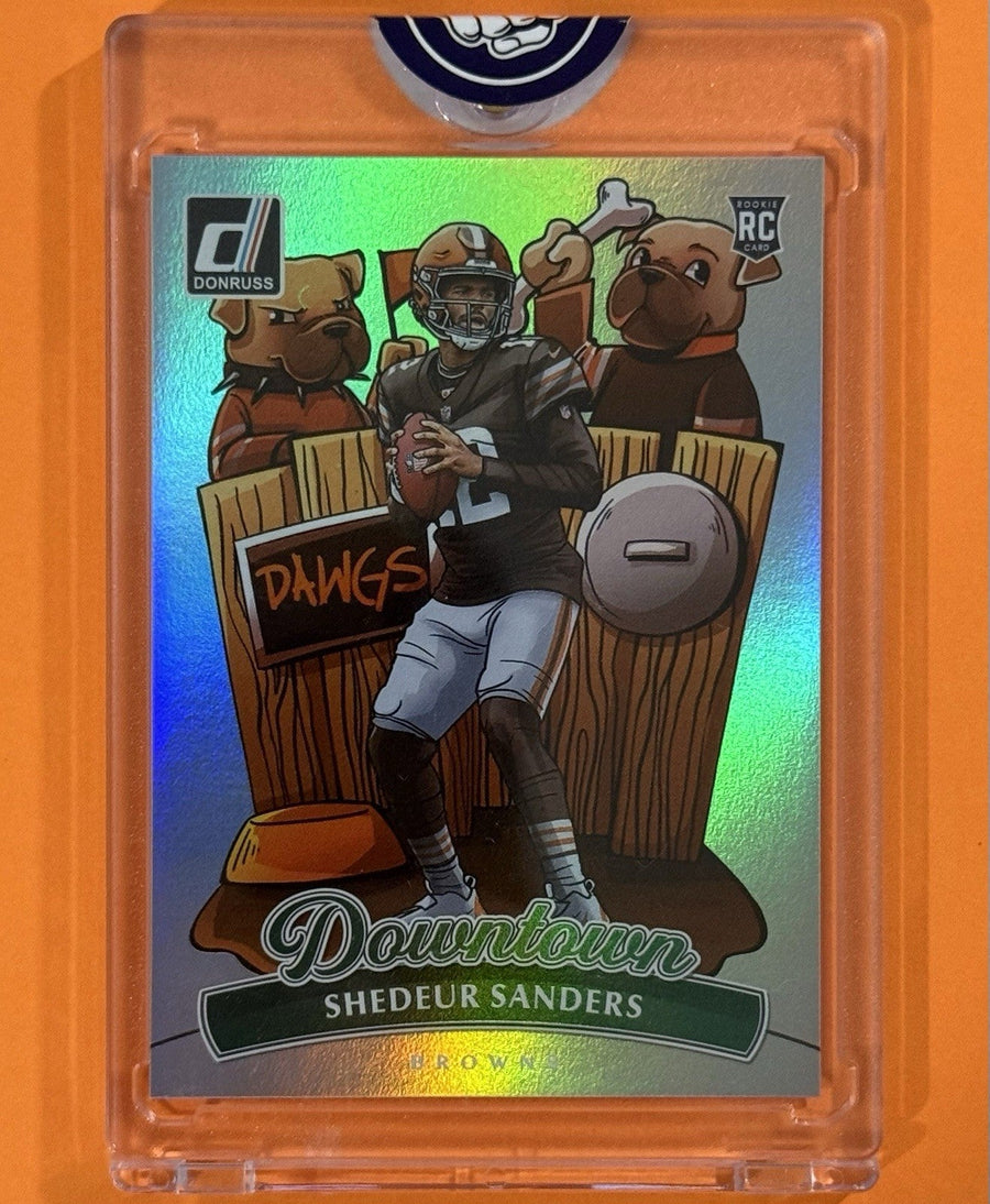 2025 Shedeur Sanders — Donruss Downtown — front photograph